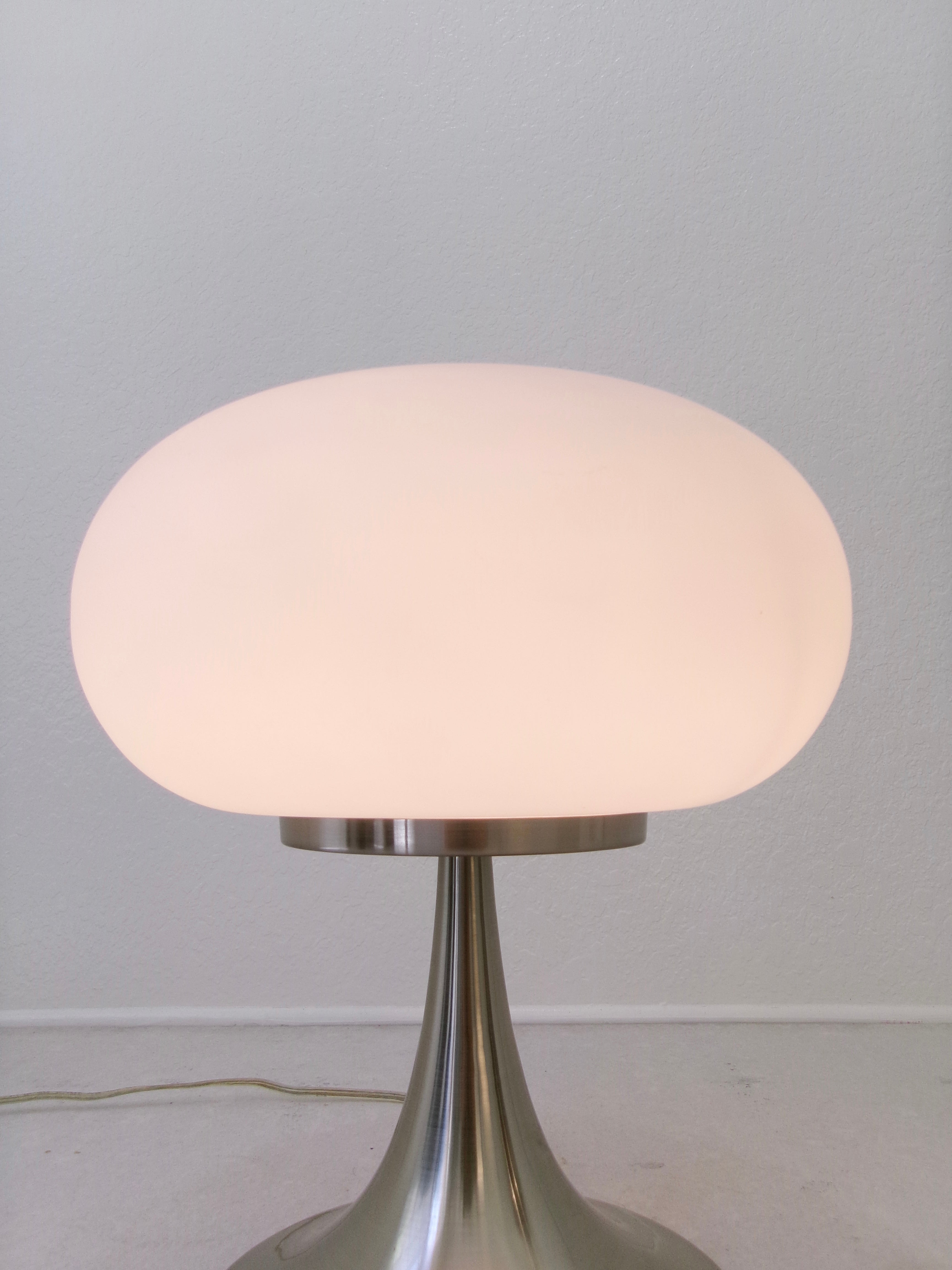 After Prisma Leuchten Frosted Glass Mushroom Table Lamp