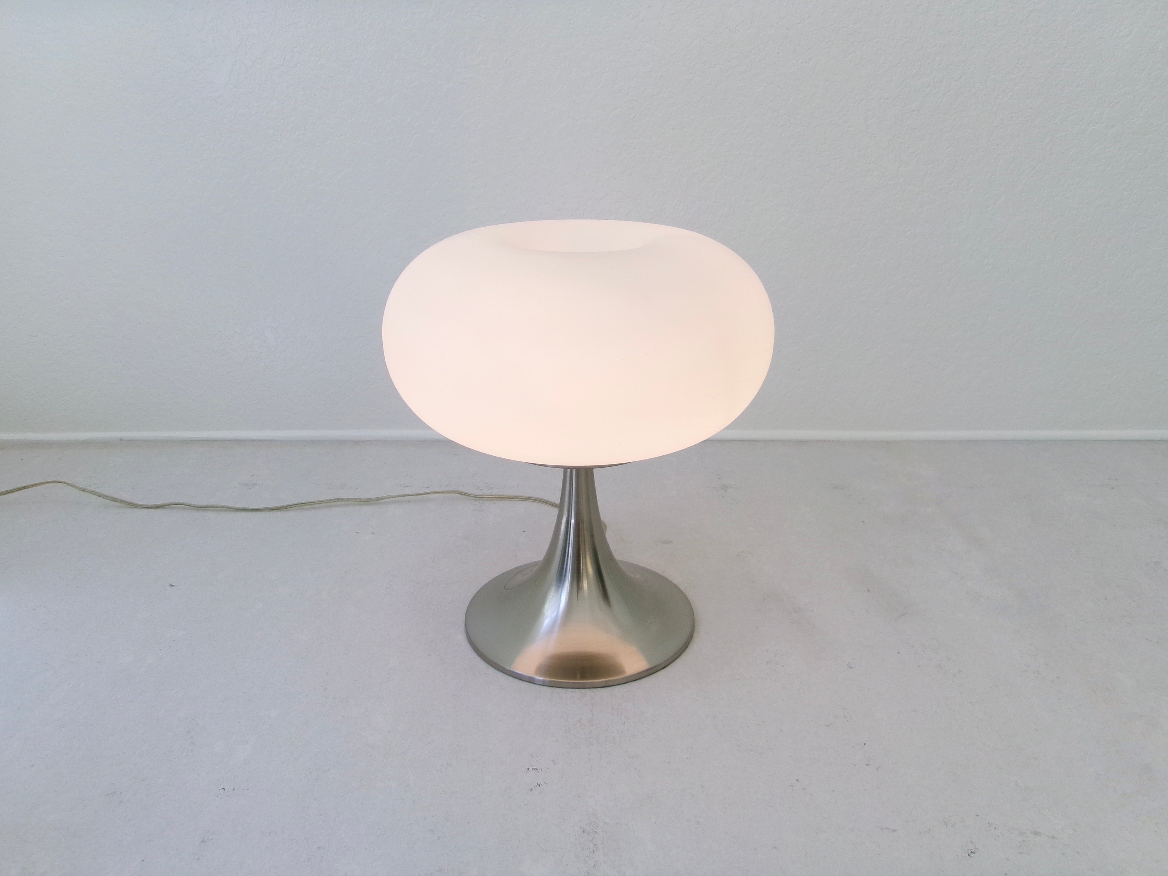 After Prisma Leuchten Frosted Glass Mushroom Table Lamp