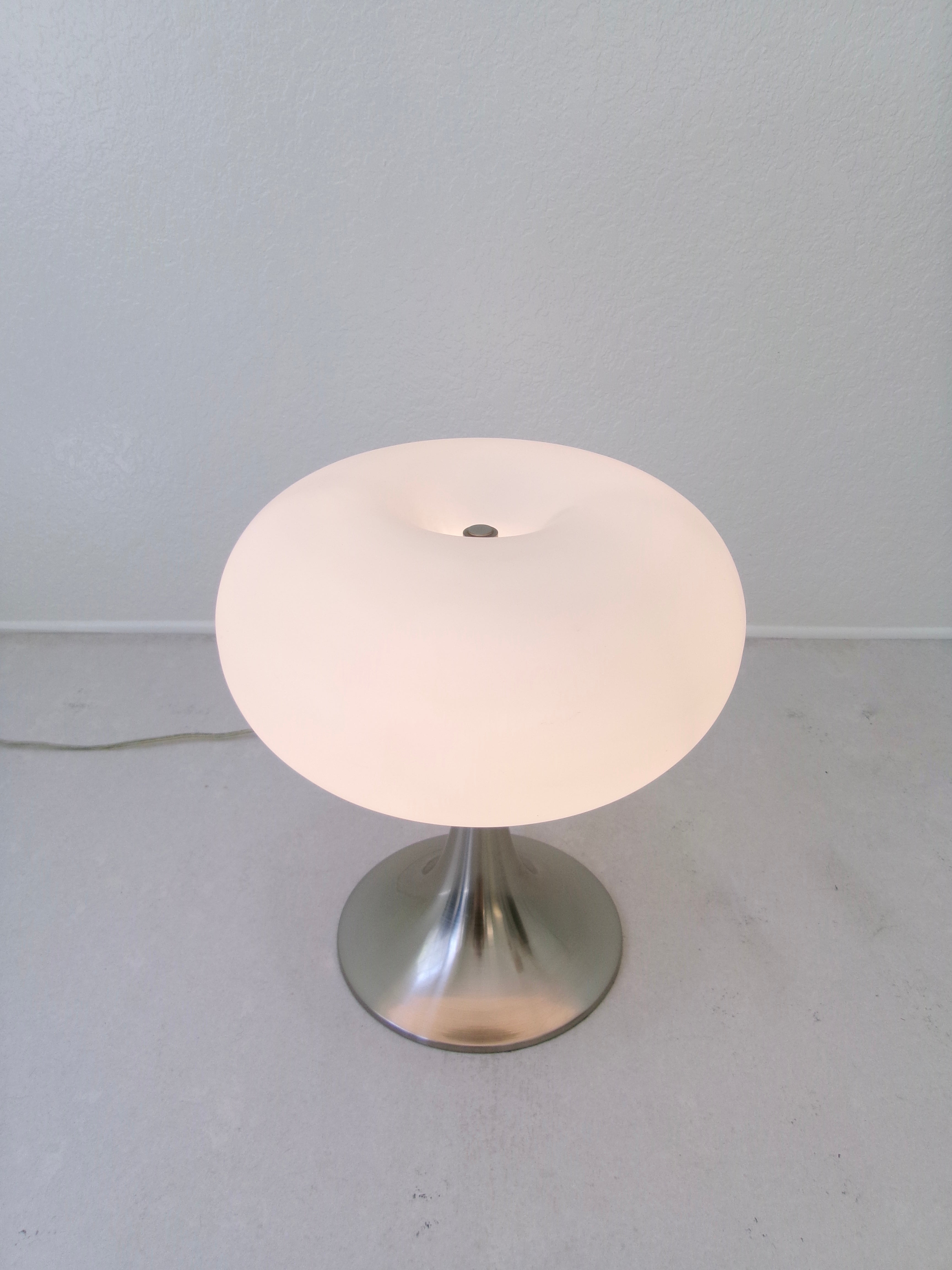 After Prisma Leuchten Frosted Glass Mushroom Table Lamp