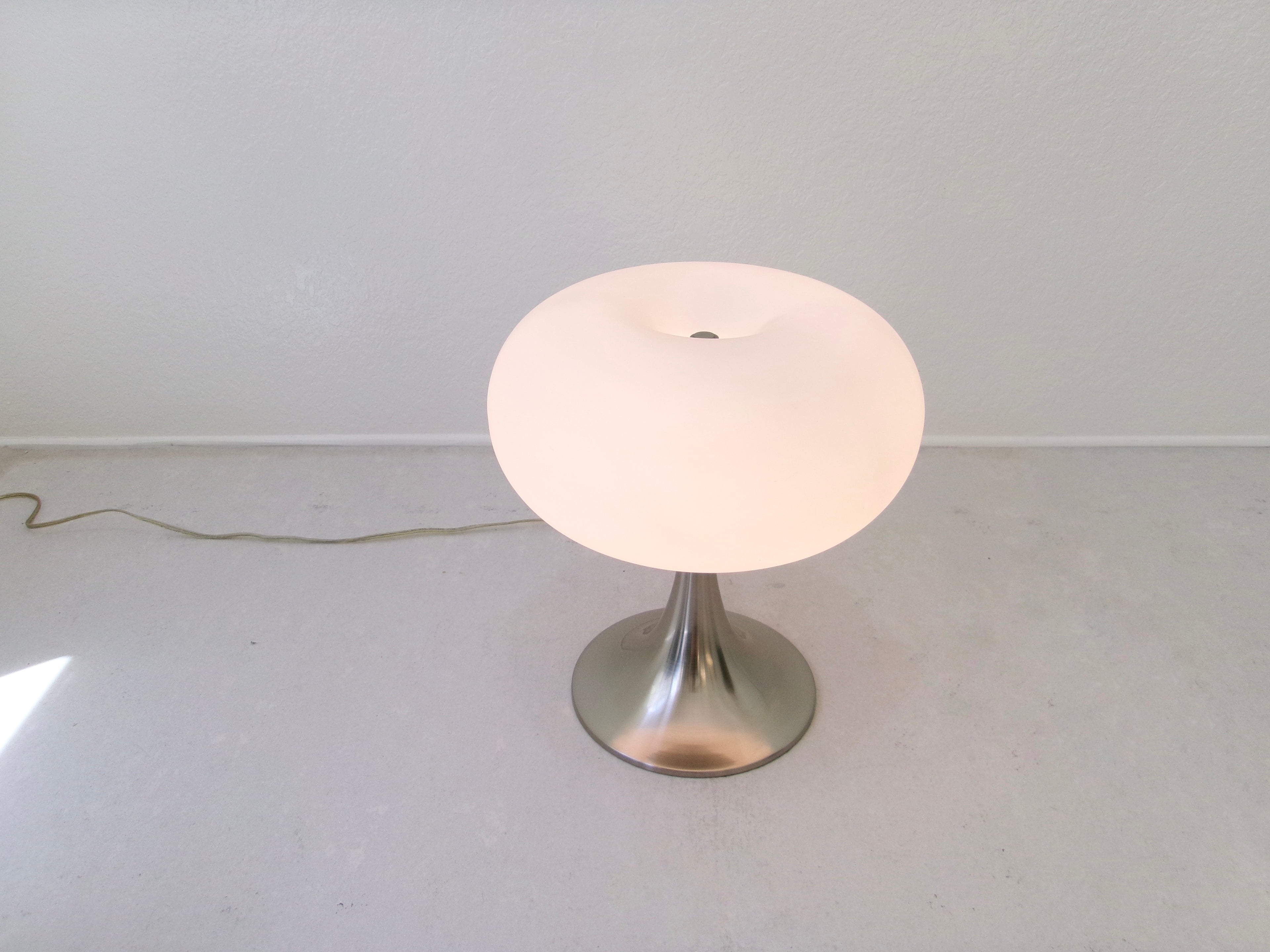 After Prisma Leuchten Frosted Glass Mushroom Table Lamp