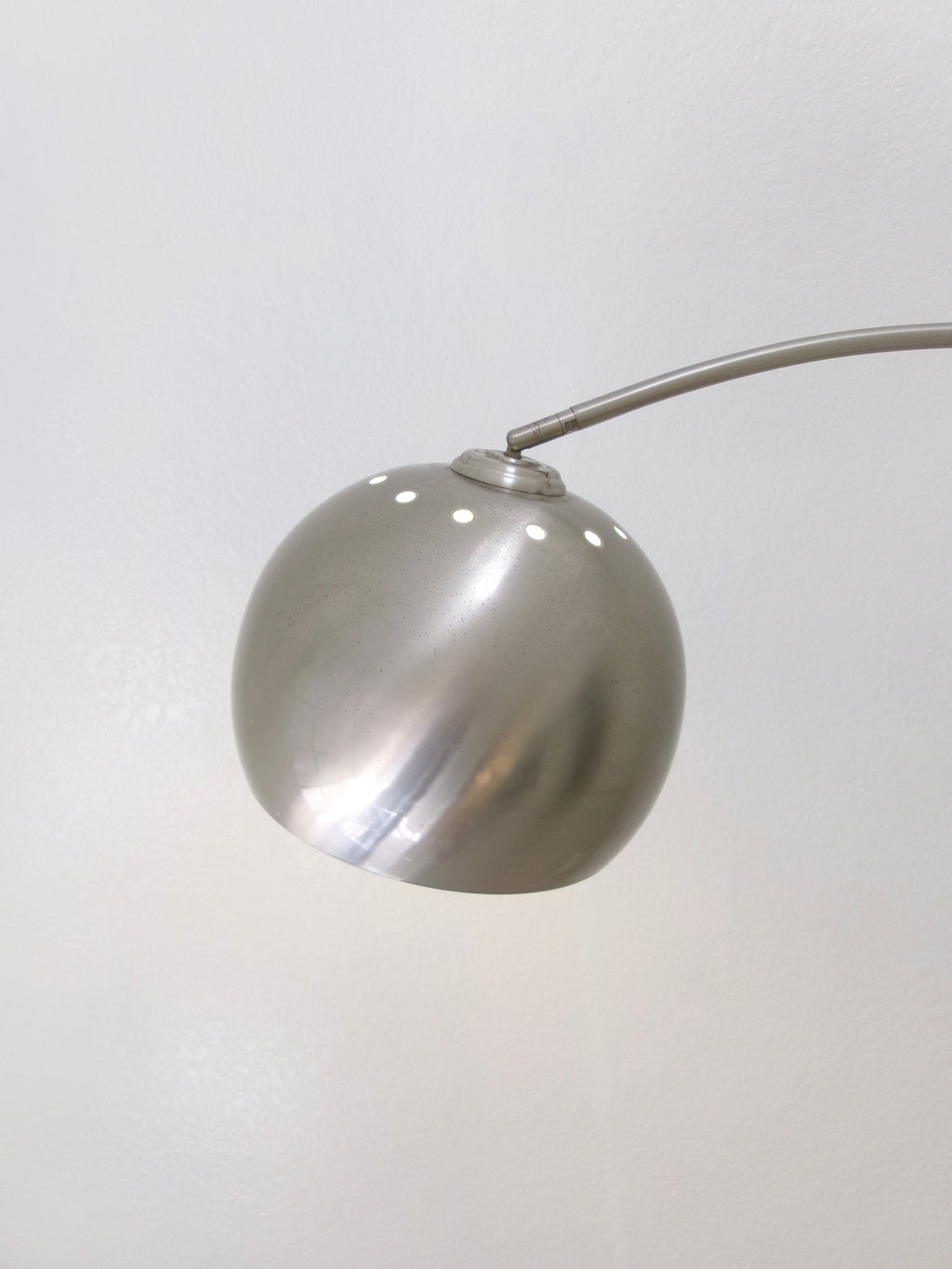 Vintage Italian Chrome and Marble Modern Arc Floor Lamp