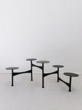 Vintage 1970's Mid-Century Atomic Age Collapsible Metal Candelabra