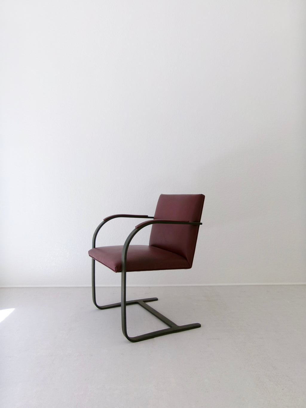 Early Brno Flat Bar Arm Chair by Mies Van Der Rohe for Knoll Studio