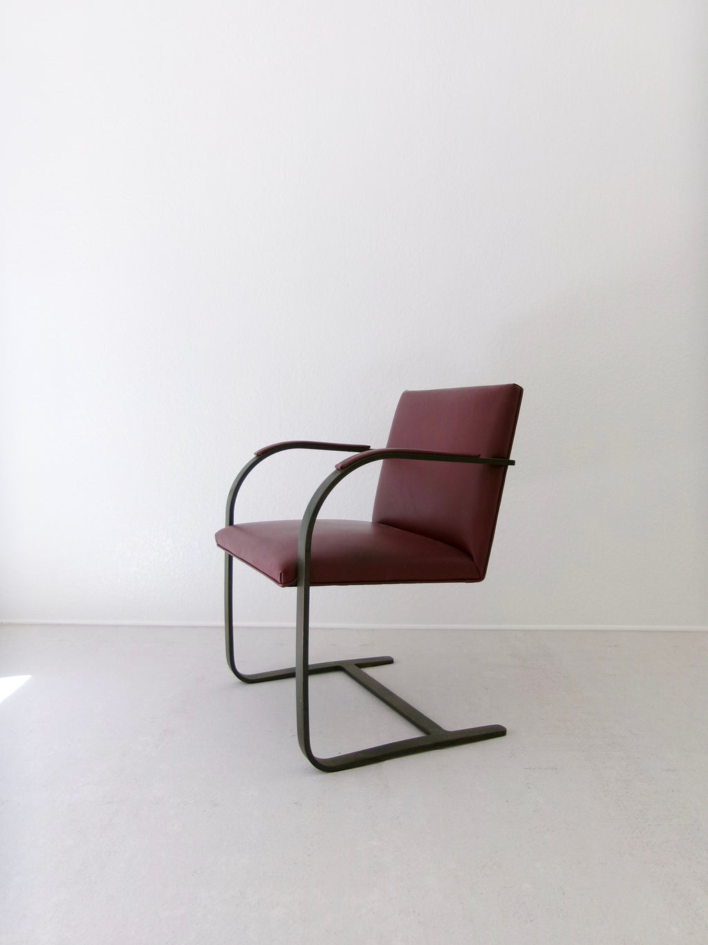 Early Brno Flat Bar Arm Chair by Mies Van Der Rohe for Knoll Studio