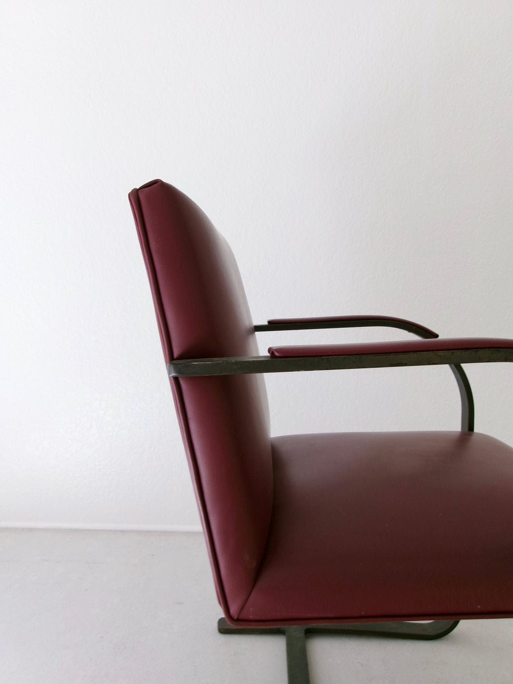 Early Brno Flat Bar Arm Chair by Mies Van Der Rohe for Knoll Studio