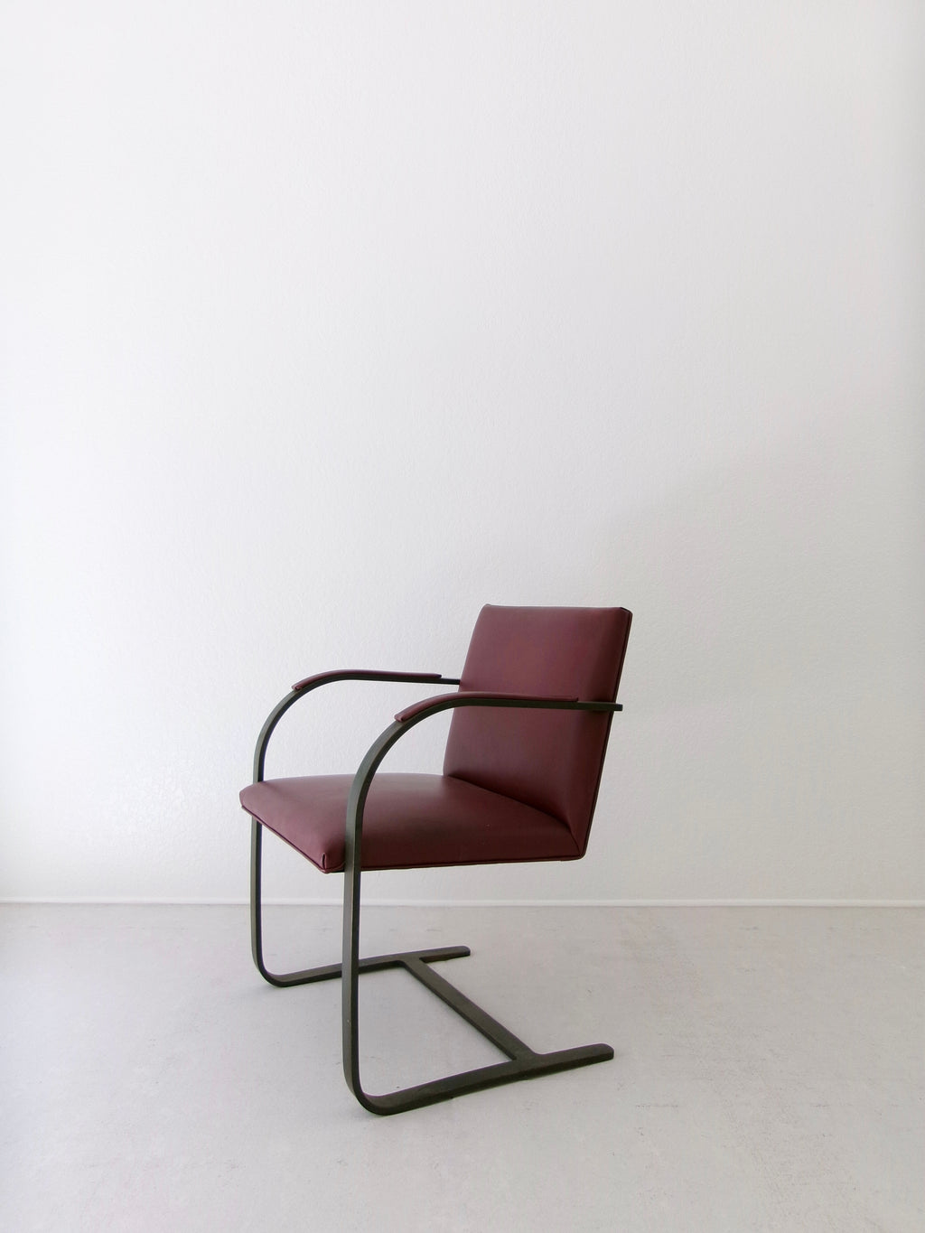 Early Brno Flat Bar Arm Chair by Mies Van Der Rohe for Knoll Studio