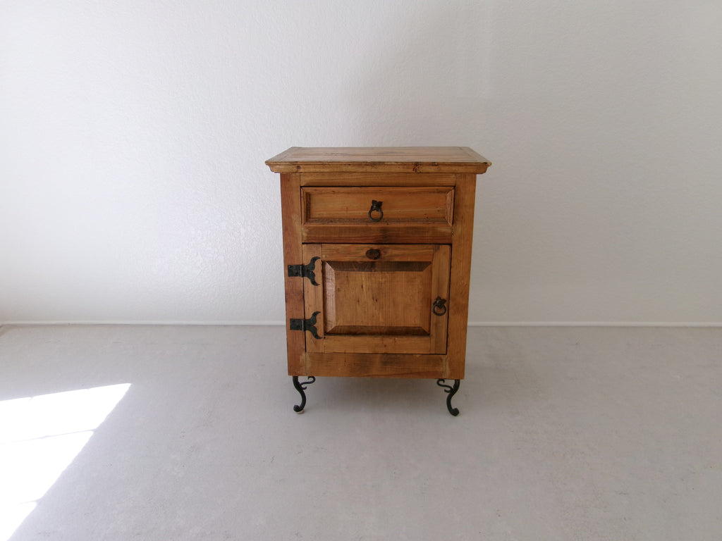 Rustic Pine One Drawer Nightstand