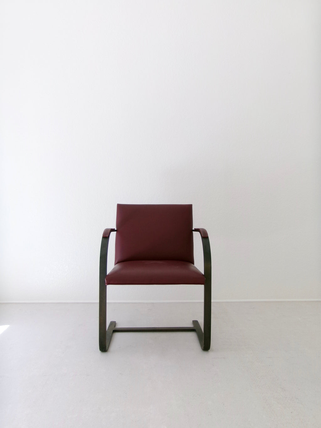 Early Brno Flat Bar Arm Chair by Mies Van Der Rohe for Knoll Studio