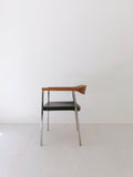 After Voitti Haapalainen Asko/Stendig Accent Chair in Bent Oak and Chrome