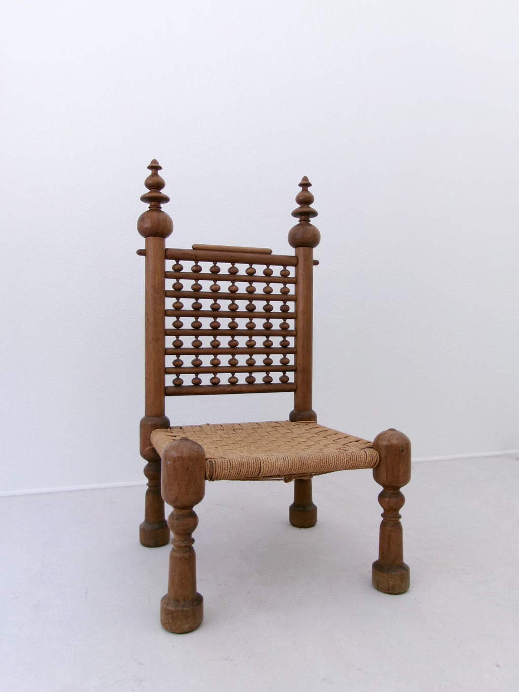 70's Teak Wood Punjabi Chair by M. Hayat & Bros Peshawar Pakistan