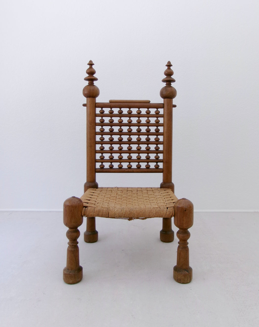 70's Teak Wood Punjabi Chair by M. Hayat & Bros Peshawar Pakistan