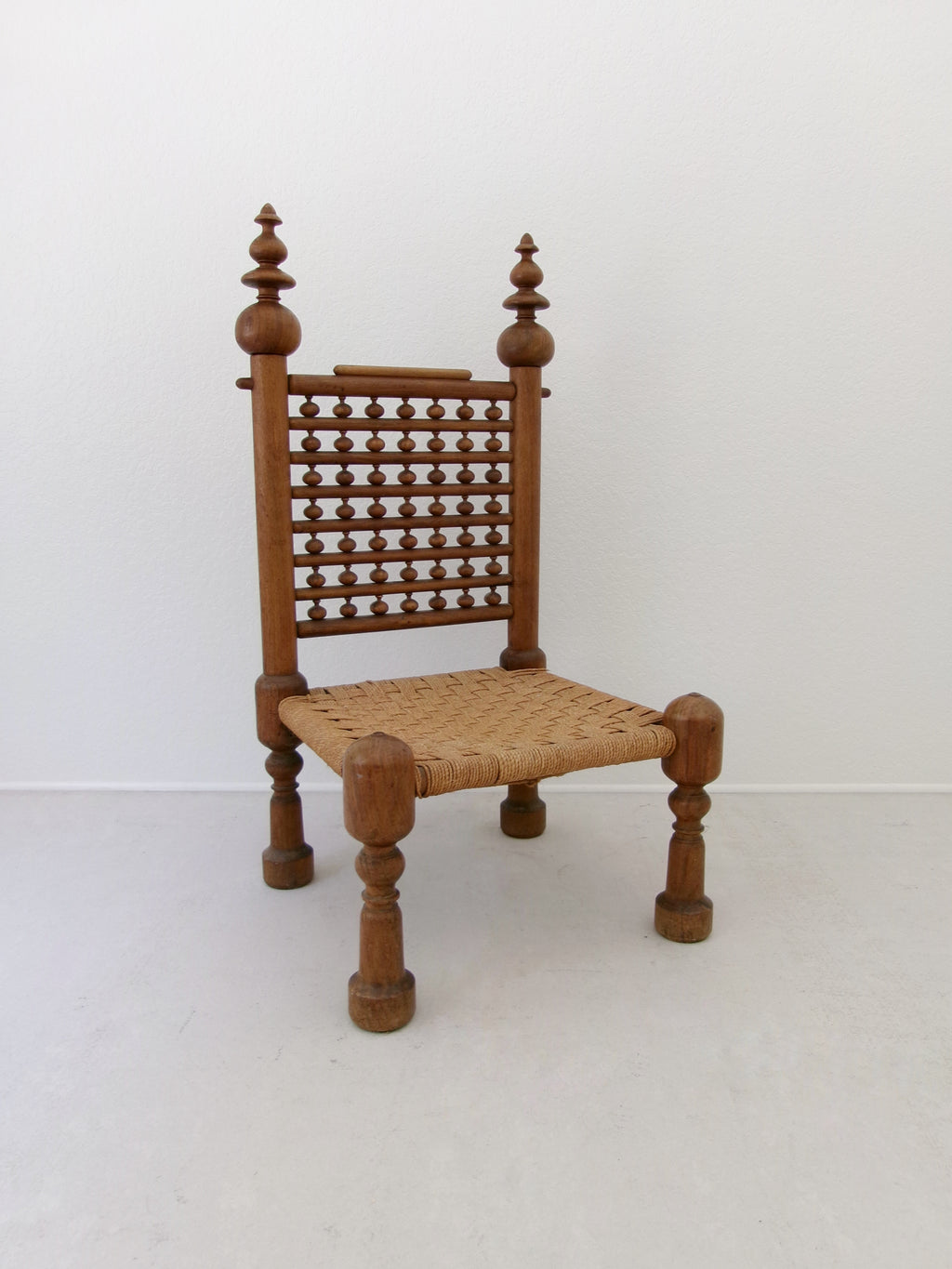 70's Teak Wood Punjabi Chair by M. Hayat & Bros Peshawar Pakistan