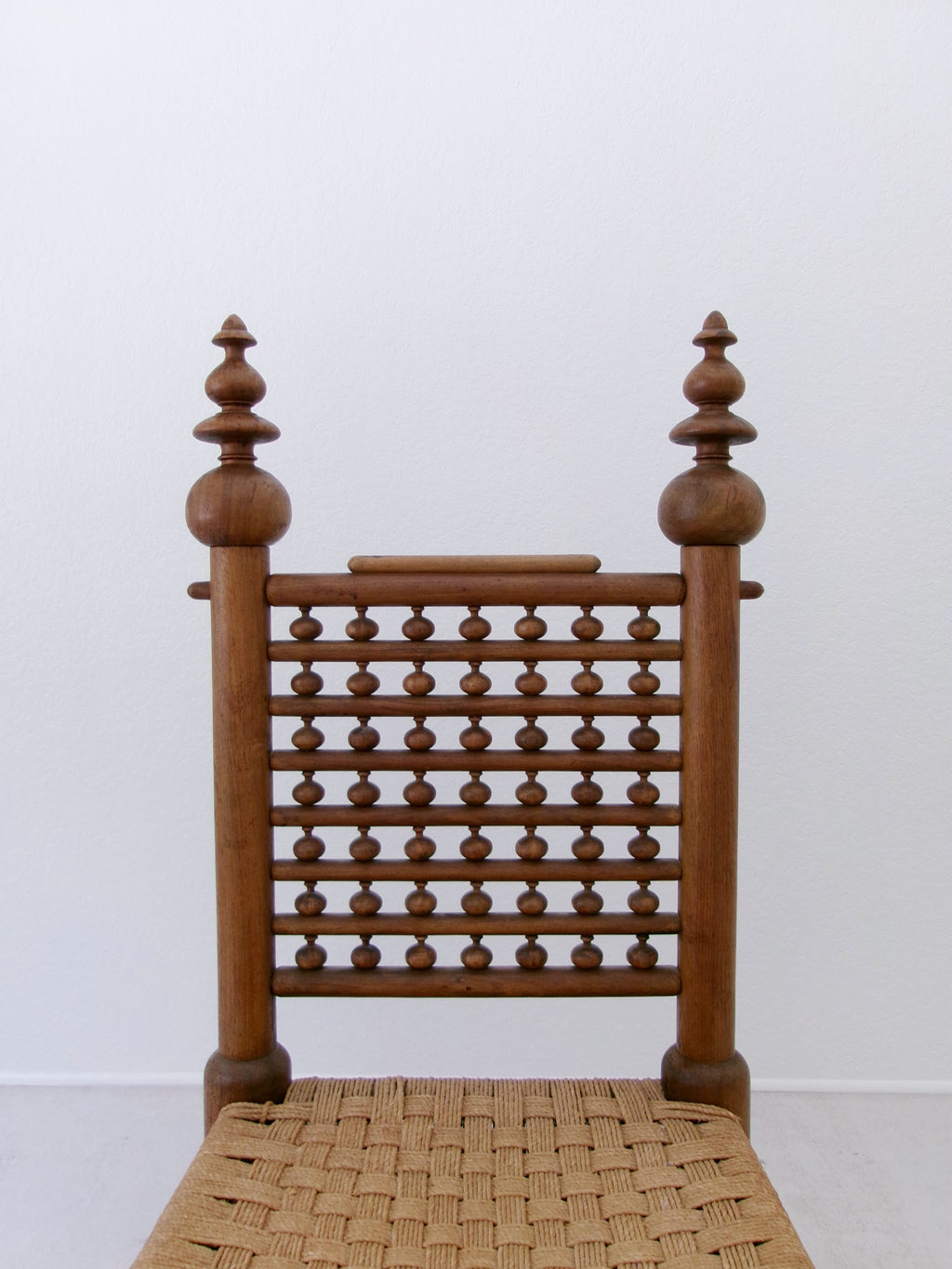 70's Teak Wood Punjabi Chair by M. Hayat & Bros Peshawar Pakistan