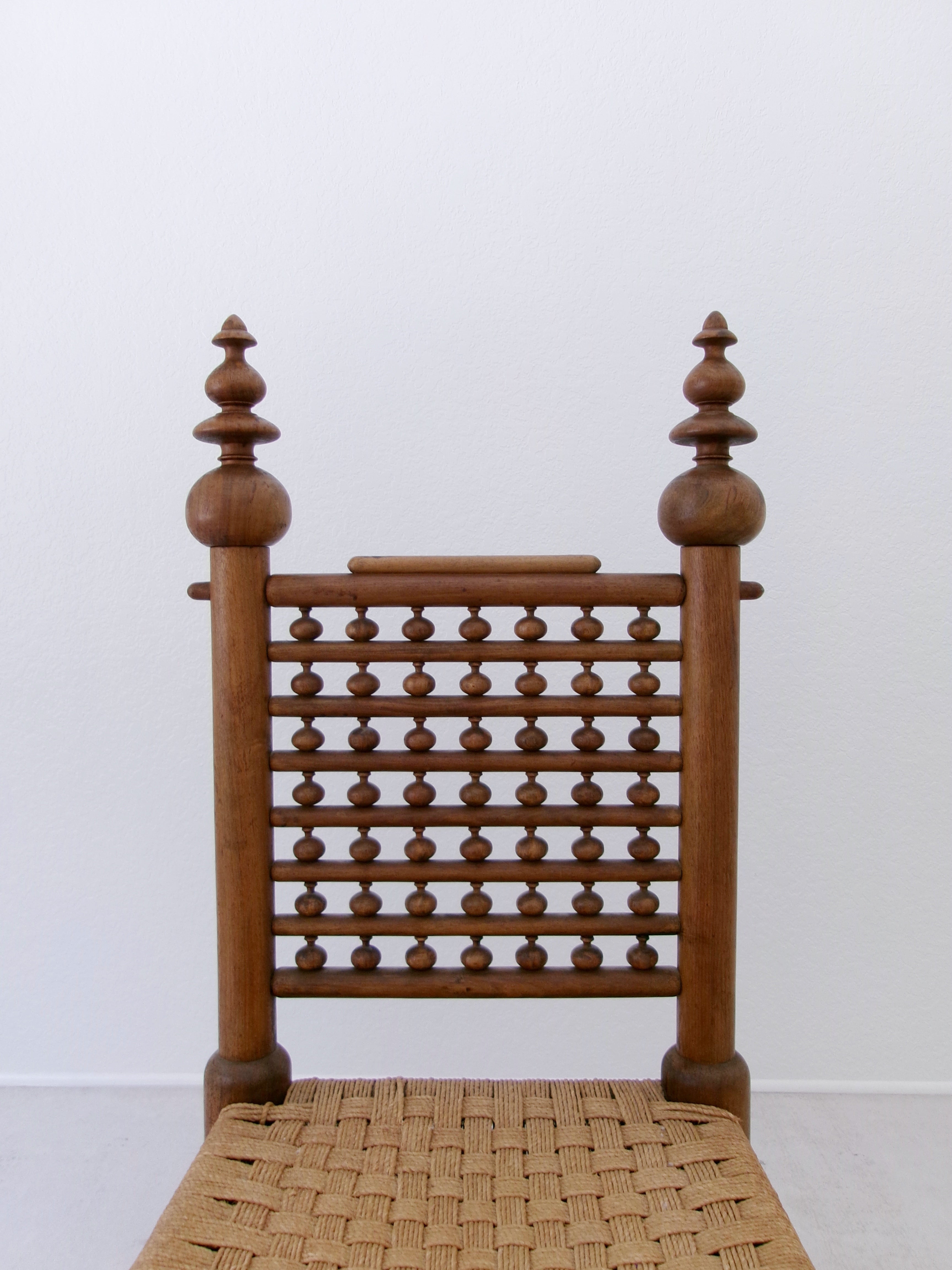 70's Teak Wood Punjabi Chair by M. Hayat & Bros Peshawar Pakistan