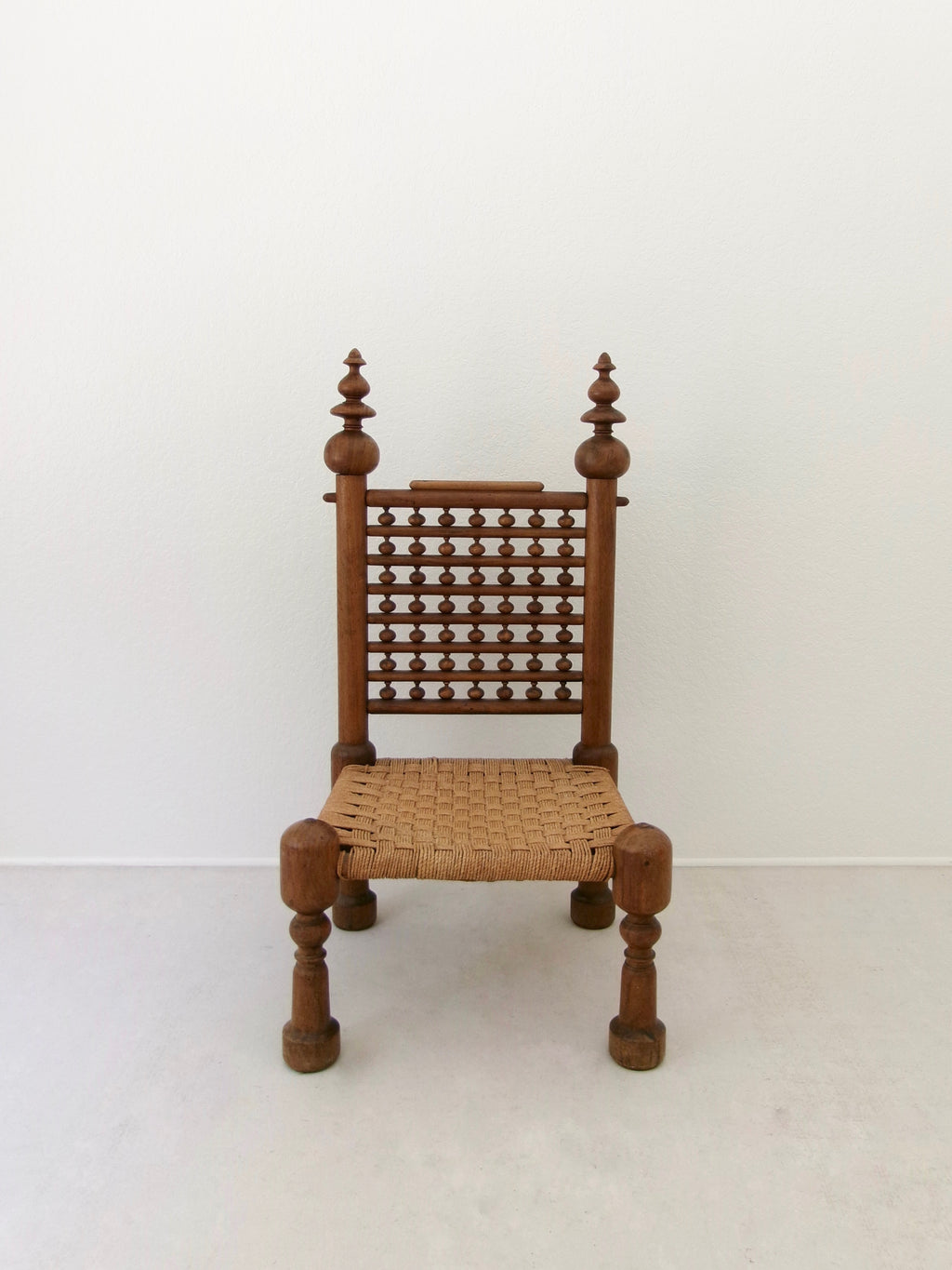 70's Teak Wood Punjabi Chair by M. Hayat & Bros Peshawar Pakistan