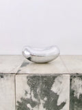 vintage polished chrome bean bowl sculptural decorative centerpiece for coffee table or console 